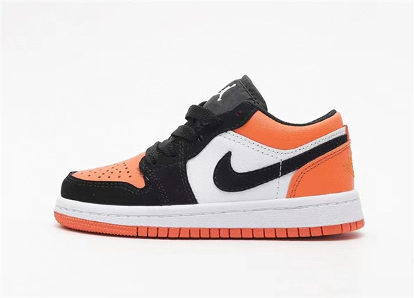 Youth Running Weapon Air Jordan 1 Orange/Black/White Low Top Shoes 0074 Youth Running Weapon Air Jordan 1 Orange/Black/White Low Top Shoes 0074